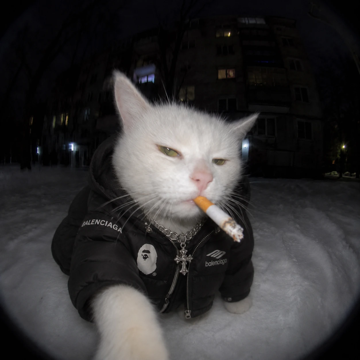Snow cat detail